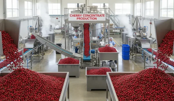 Tart Cherry Juice Concentrate production line in factory – premium quality