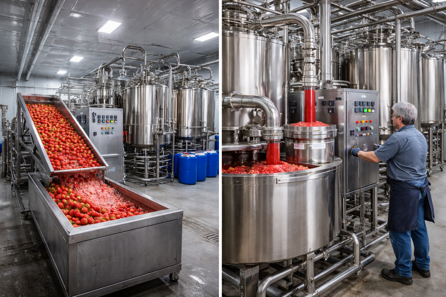 strawberry juice concentrate production line